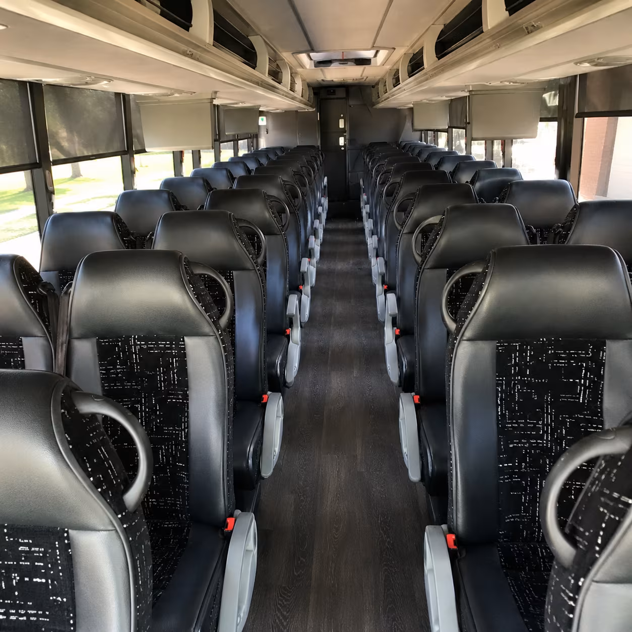 high point charter bus rental inside