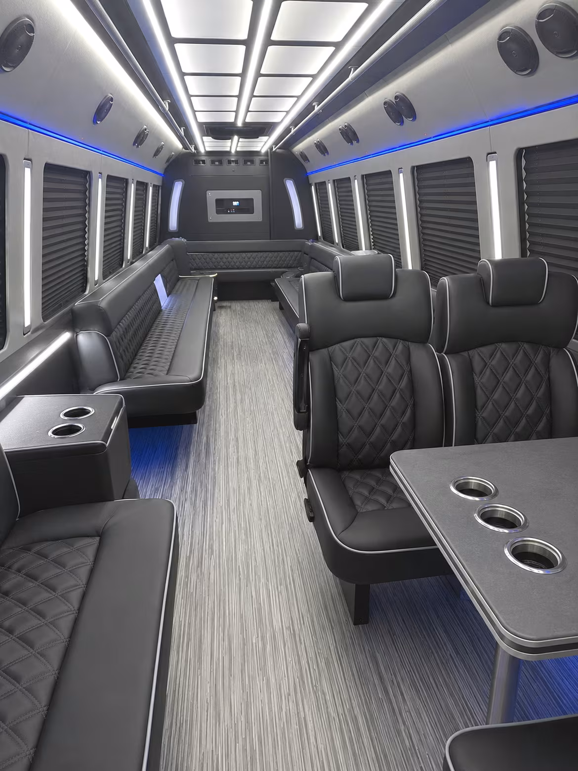 mooresville 25 passenger party bus inside