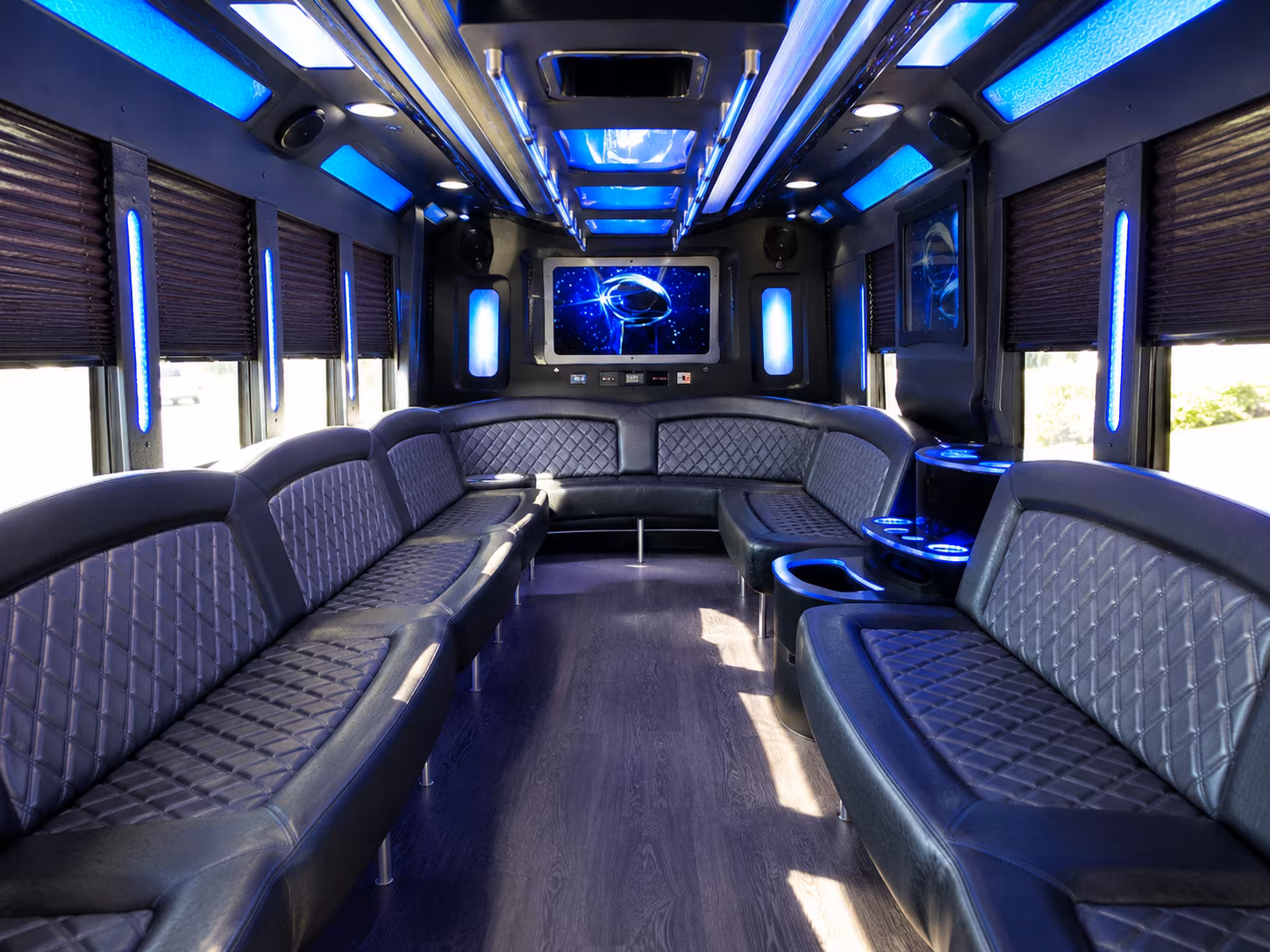 mooresville 28 passenger party bus inside
