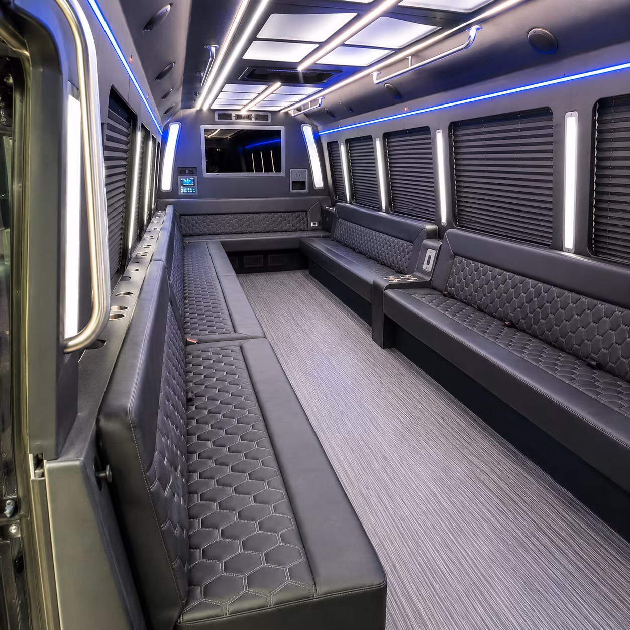 mooresville 40 passenger party bus interior