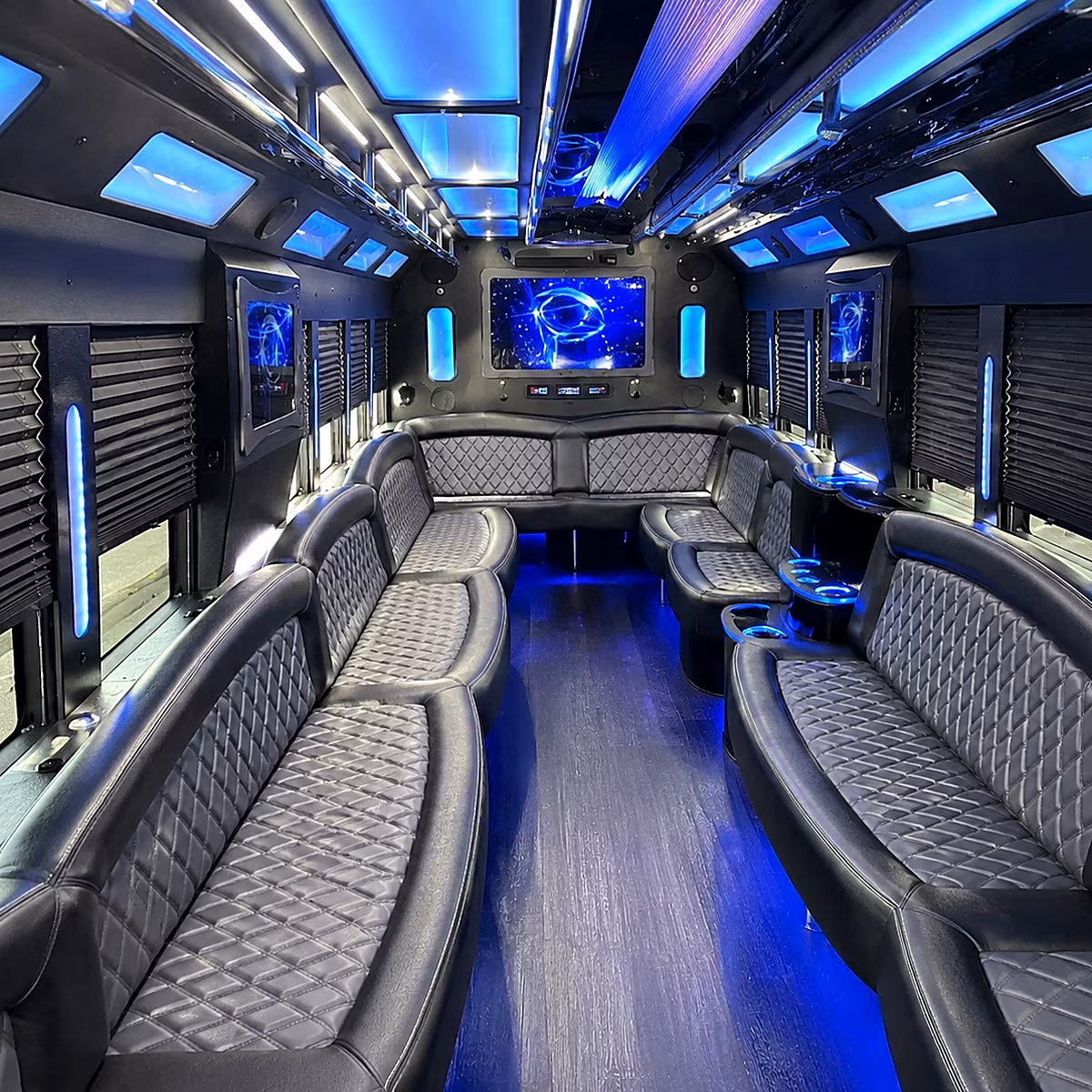 mooresville 50 passenger party bus interior