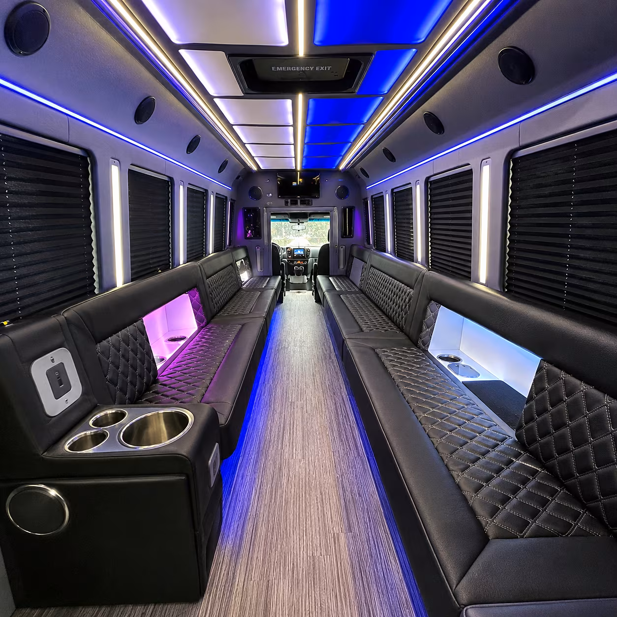 mooresville party bus rental interior