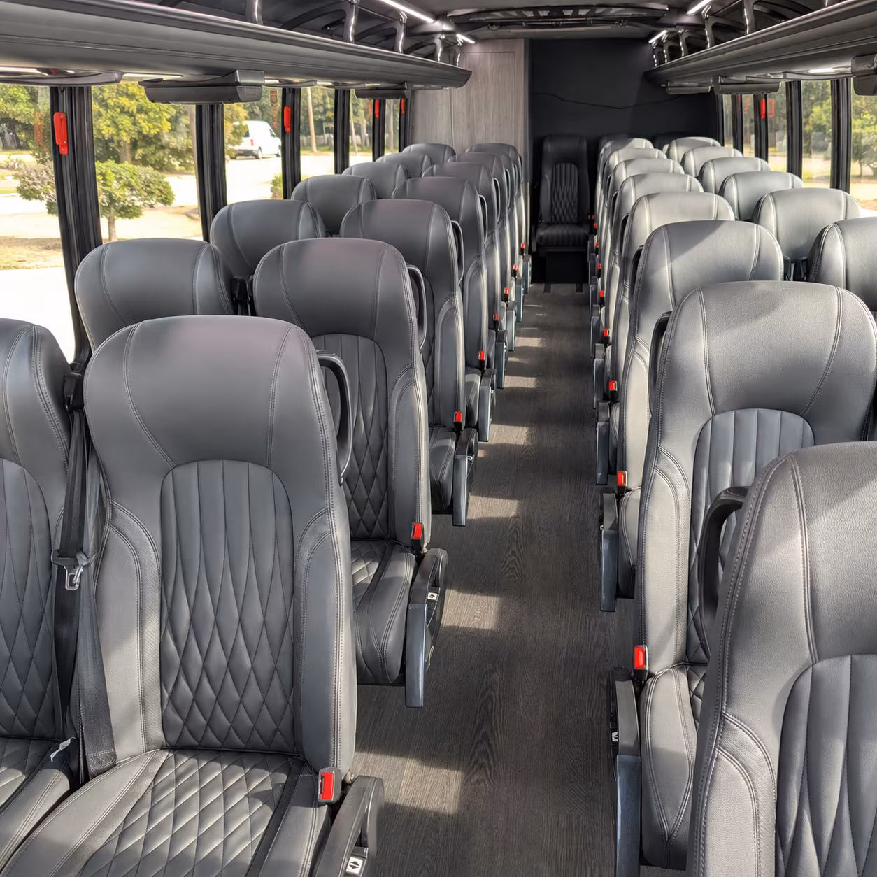 mooresville school event transportation onboard seating