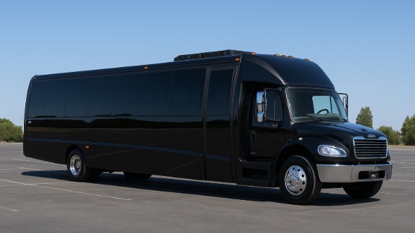 Exterior of Charter Bus Company Mooresville's 15 Passenger Minibus in Mooresville