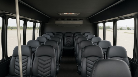 mooresville 15 passenger minibus inside