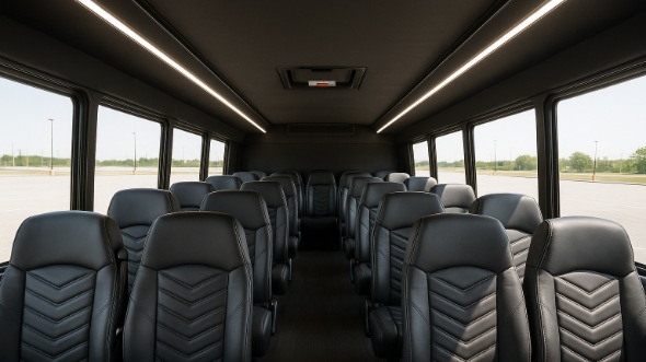 mooresville 25 passenger minibus inside