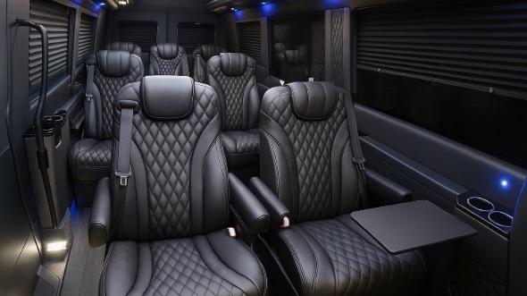 mooresville sprinter van with driver inside